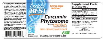Doctor's Best Curcumin Phytosome With Meriva 500 mg - supplement
