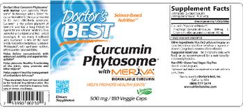 Doctor's Best Curcumin Phytosome with Meriva - supplement