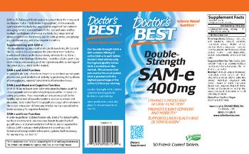 Doctor's Best Double-Strength SAMe 400 mg - supplement