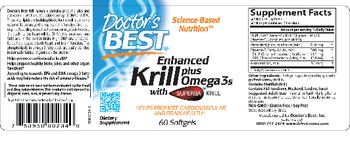 Doctor's Best Enhanced Krill Plus Omega 3s - supplement