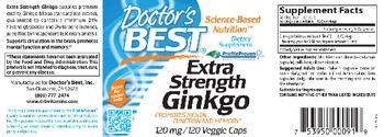 Doctor's Best Extra Strength Ginkgo 120 mg - supplement
