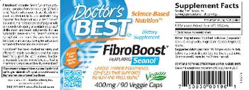 Doctor's Best FibroBoost Featuring Seanol 400 mg - supplement