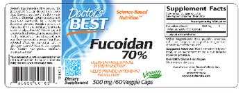 Doctor's Best Fucoidan 70% 300 mg - supplement