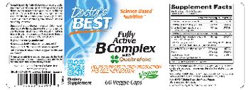 Doctor's Best Fully Active B Complex with Quatrefolic - supplement