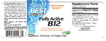 Doctor's Best Fully Active B12 1500 mcg - supplement