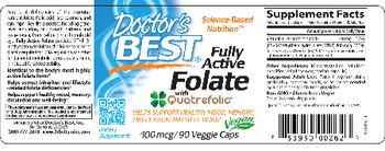 Doctor's Best Fully Active Folate 400 mcg - supplement