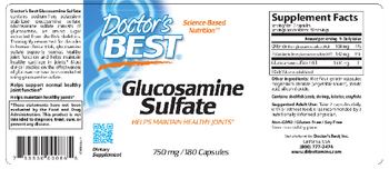 Doctor's Best Glucosamine Sulfate 750 mg - supplement