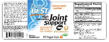 Doctor's Best High Absorption Joint Support - supplement