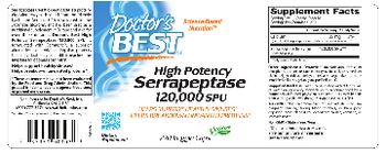 Doctor's Best High Potency Serrapeptase - supplement