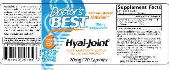 Doctor's Best Hyal-Joint - supplement