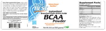 Doctor's Best Instantized BCAA Powder - supplement