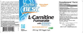 Doctor's Best L-Carnitine Fumarate 855 mg - supplement