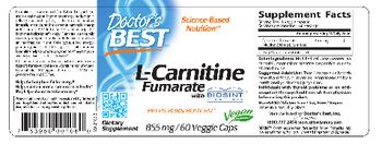Doctor's Best L-Carnitine Fumarate With Biosint Carnitines 855 mg - supplement