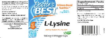 Doctor's Best L-Lysine 500 mg - supplement