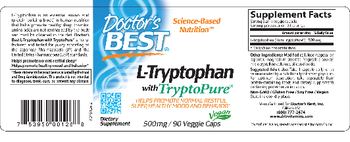 Doctor's Best L-Tryptophan 500 mg - supplement