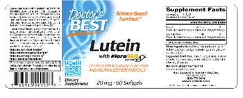 Doctor's Best Lutein with FloraGLO Lutein 20 mg - supplement