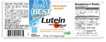 Doctor's Best Lutein with OptiLut Lutein 10 mg - supplement