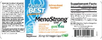 Doctor's Best MenoStrong With geniVida 30 mg - supplement
