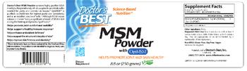 Doctor's Best MSM Powder With OptiMSM - supplement