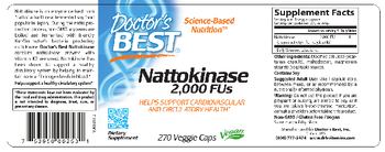 Doctor's Best Nattokinase - supplement