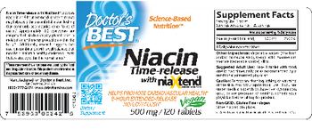 Doctor's Best Niacin Time-Release With NiaXtend 500 mg - supplement