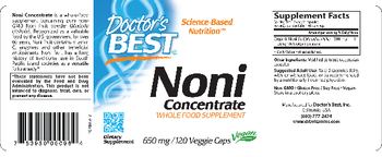 Doctor's Best Noni Concentrate 650 mg - supplement