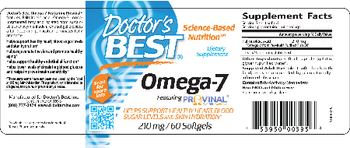 Doctor's Best Omega-7 Featuring Provinal 210 mg - supplement