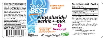 Doctor's Best Phosphatidyl Serine Plus DHA - supplement