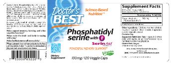 Doctor's Best Phosphatidyl Serine with SerinAid PhosphatidylSerine 100 mg - supplement