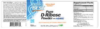 Doctor's Best Pure D-Ribose Powder - supplement