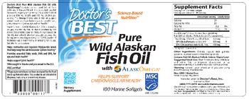 Doctor's Best Pure Wild Alaskan Fish Oil With AlaskOmega - supplement