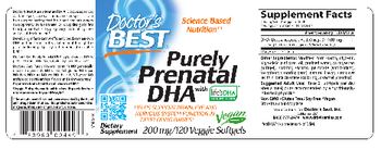 Doctor's Best Purely Prenatal DHA 200 mg - supplement