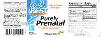 Doctor's Best Purely Prenatal - supplement