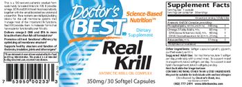 Doctor's Best Real Krill - supplement