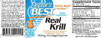 Doctor's Best Real Krill - supplement