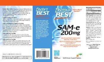 Doctor's Best SAM-e 200 mg - supplement