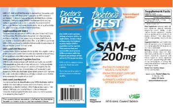 Doctor's Best SAMe 200 mg - supplement