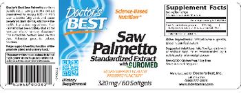 Doctor's Best Saw Palmetto Standardized Extract 320 mg - supplement