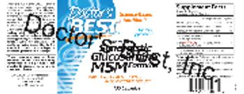 Doctor's Best Sodium Free Synergistic Glucosamine MSM Formula - supplement