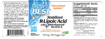 Doctor's Best Stabilized R-Lipoic Acid 100 mg - supplement