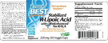 Doctor's Best Stabilized R-Lipoic Acid 200 mg - supplement