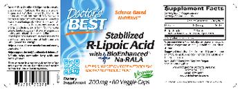 Doctor's Best Stabilized R-Lipoic Acid 200 mg - supplement