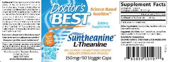 Doctor's Best Suntheanine L-Theanine 150 mg - supplement