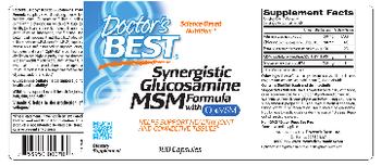 Doctor's Best Synergistic Glucosamine MSM Formula with OptiMSM - supplement