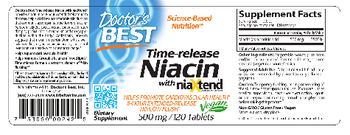 Doctor's Best Time-Release Niacin With NiaXtend 500 mg - supplement