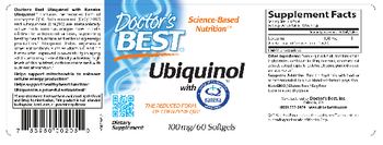 Doctor's Best Ubiquinol With Kaneka Ubiquinol 100 mg - supplement