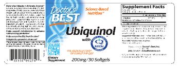 Doctor's Best Ubiquinol With Kaneka Ubiquinol 200 mg - supplement