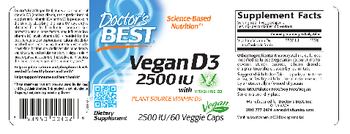 Doctor's Best Vegan D3 with Vitashine D3 2500 IU - supplement