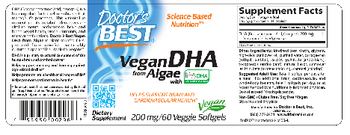 Doctor's Best Vegan DHA from Algae 200 mg - supplement