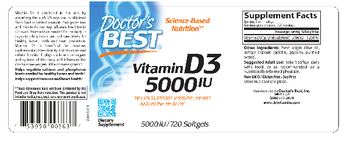 Doctor's Best Vitamin D3 5000 IU - supplement